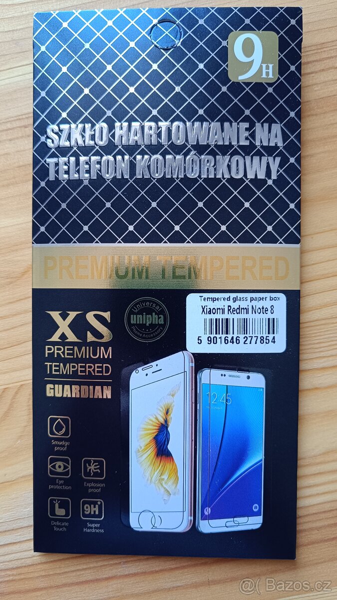 Tvrzené sklo na Xiaomi Redmi note 8