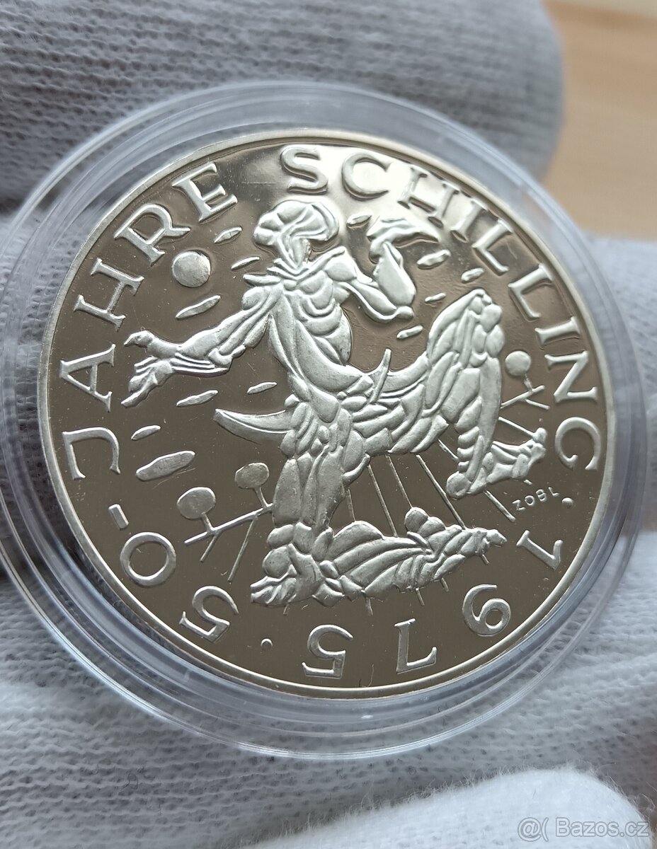 1975 100 Schilling Proof provedení..