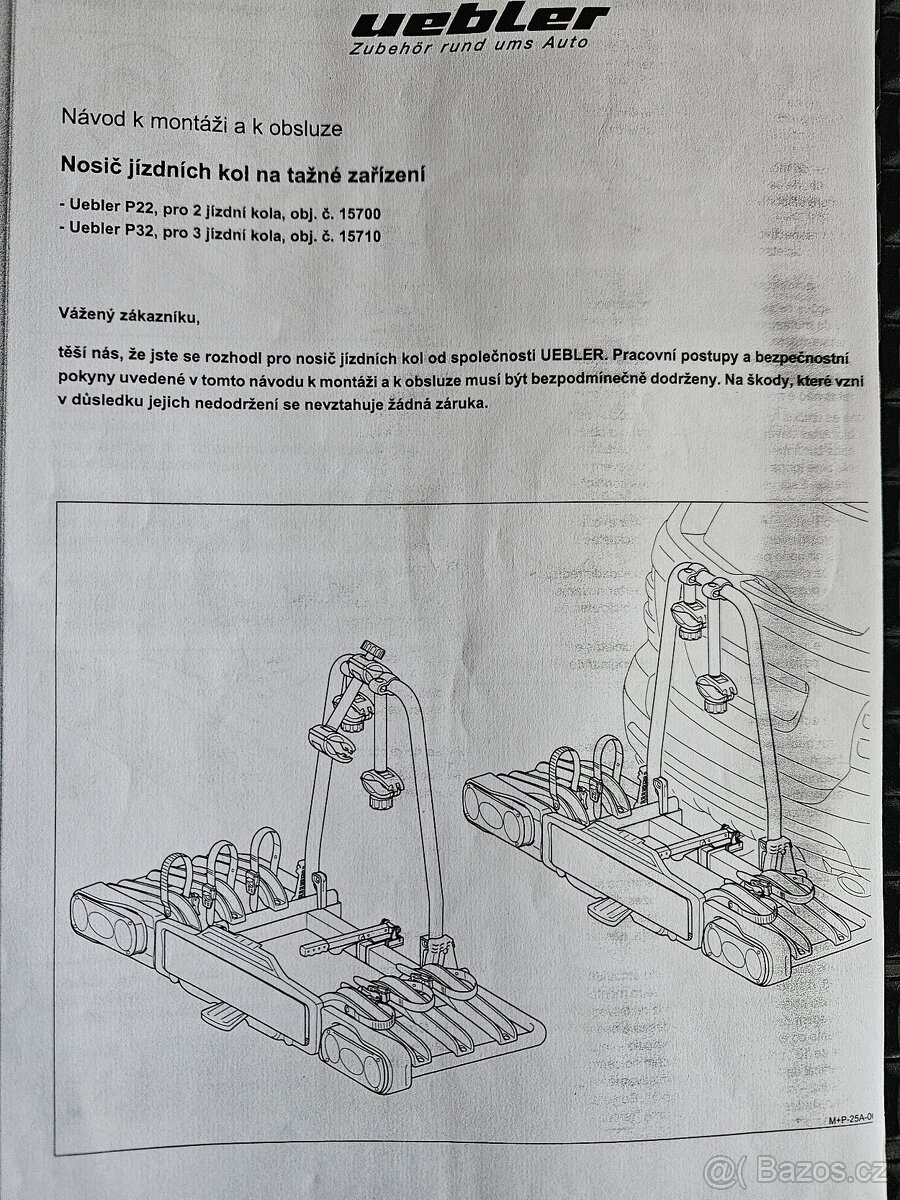 nosič na 3 kola Vebler