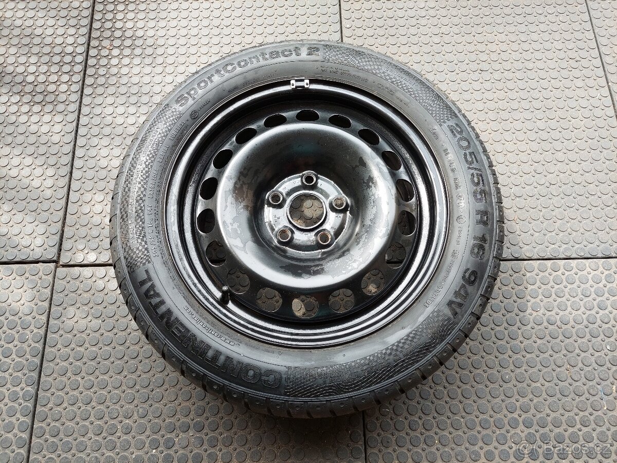 Rezerva 5x112 ET45 205/55 R16 Continental 100% vzorek