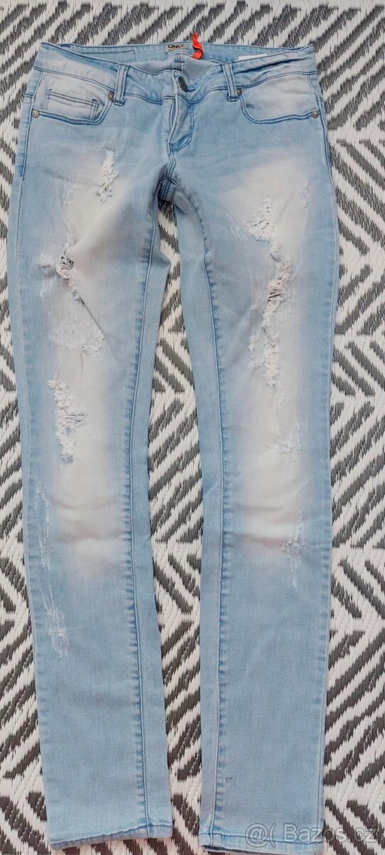 SENZAČNÍ TRHANÉ SKINNY RIFLE- ONLY - vel.30 L 34