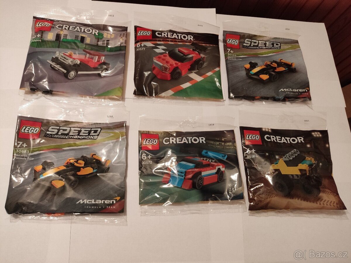 LEGO polybagy - auta a hrdinové