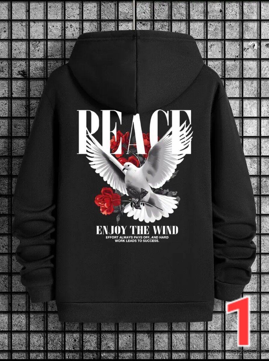 Nová pánská mikina PEACE – vel. M,možnost zaslání
