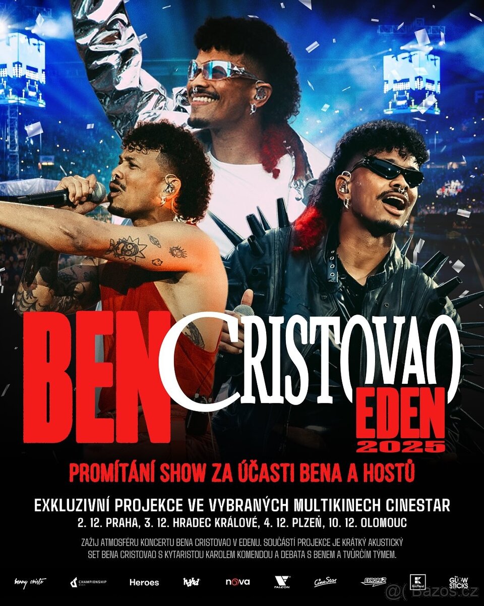 Ben Cristovao - Promítání EDEN 25 + live koncert PRAHA ANDĚL