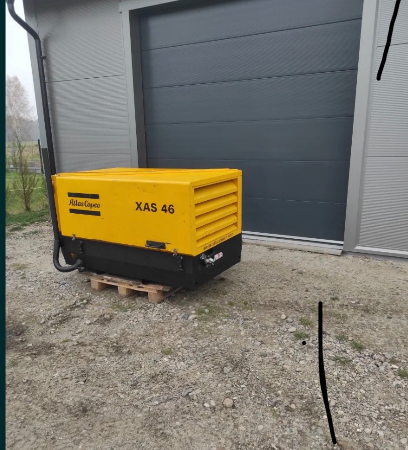 Šroubový kompresor Atlas Copco xas 46 s motorem Deutz, rok v