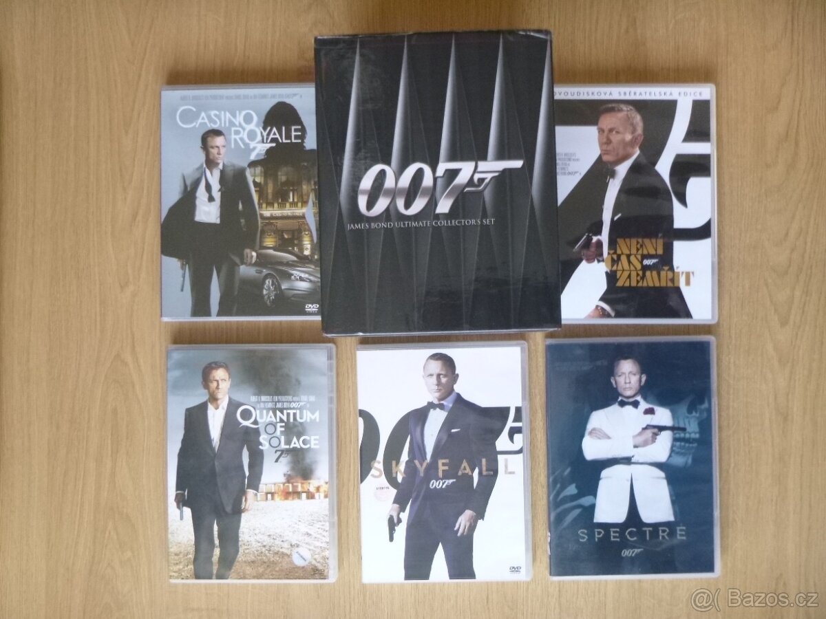 zcela kompletni JAMES BOND 1-25 na dvd, CZ DABING