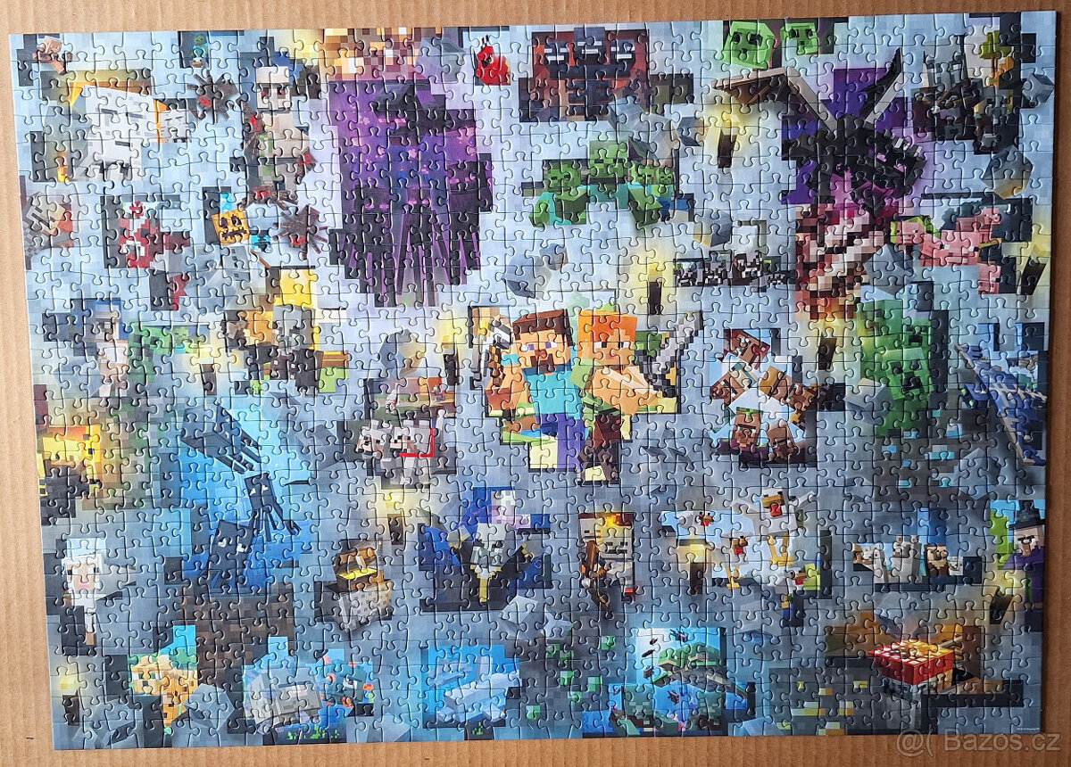 Puzzle Ravensburger 1000 dílků (Minecraft)