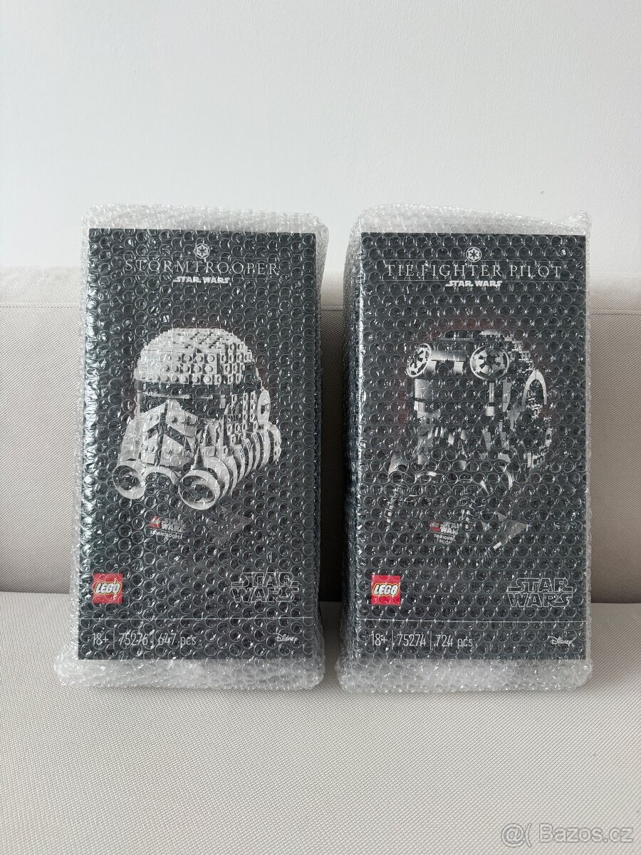 set star wars helmet 75274 + 75276