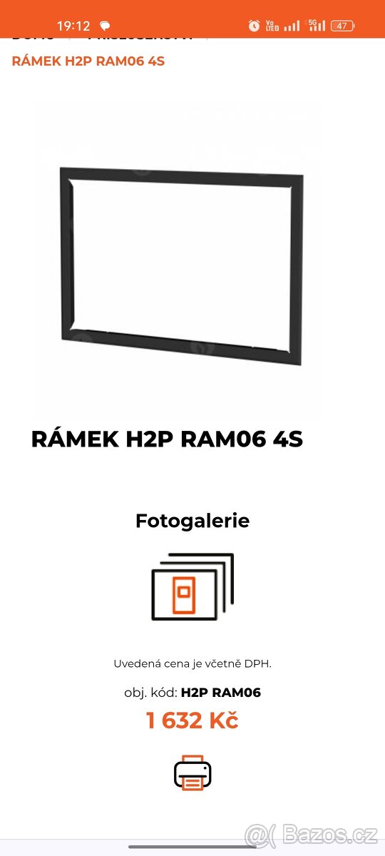 Rámek Romotop H2P RAM 06 4S