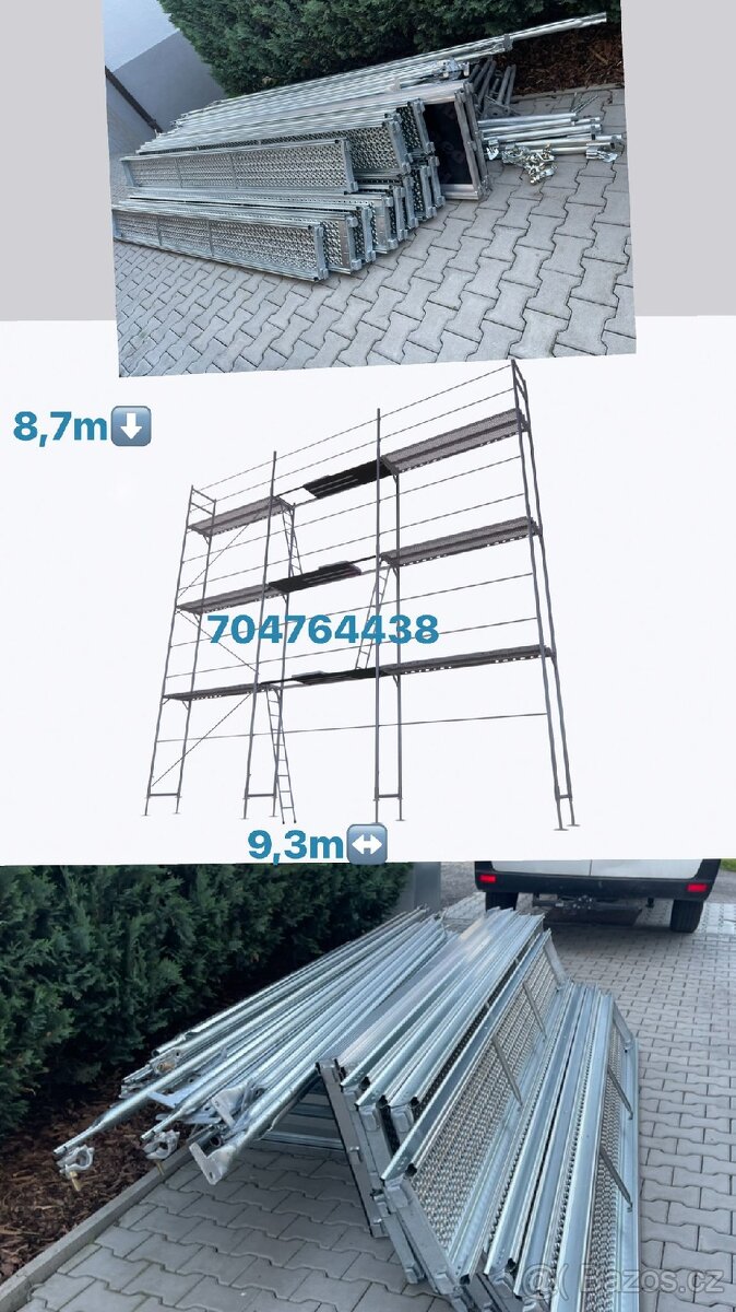 Rámové lešení>80m2>typ baumann> ihned k odberu