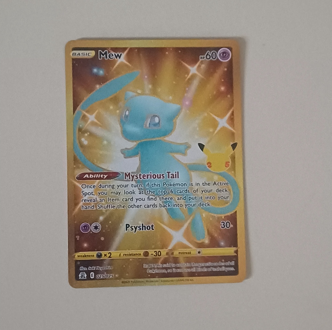 Vzácná karta Pokémon-Mew
