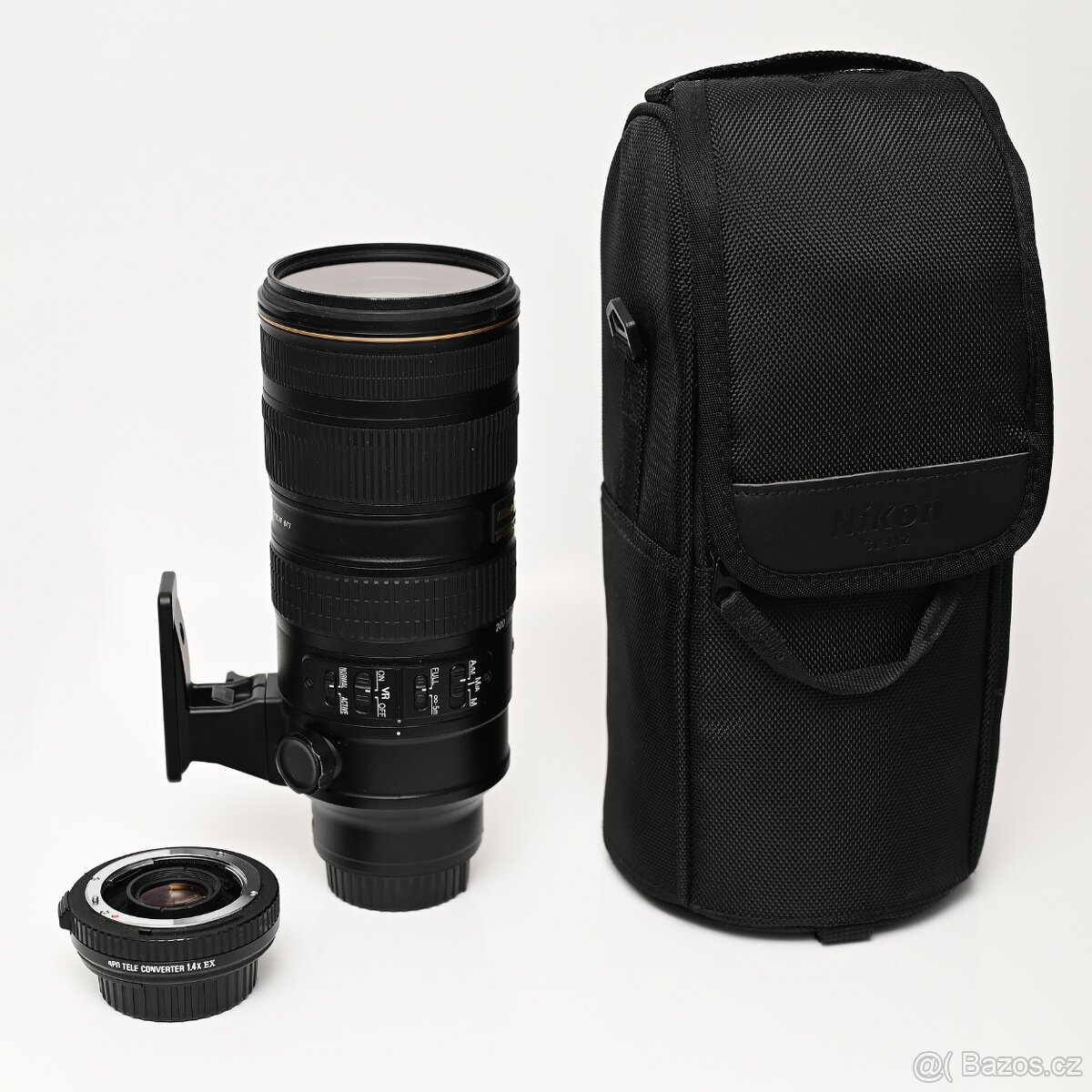 Nikkor 70-200mm f/2.8 G ED AF-S VR II + telekonvertor