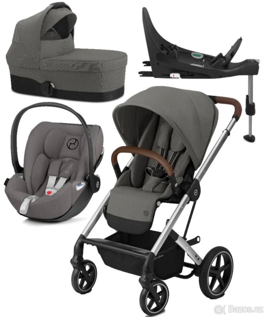 Kočárek + autosedačka Cybex Balios S Lux Silver