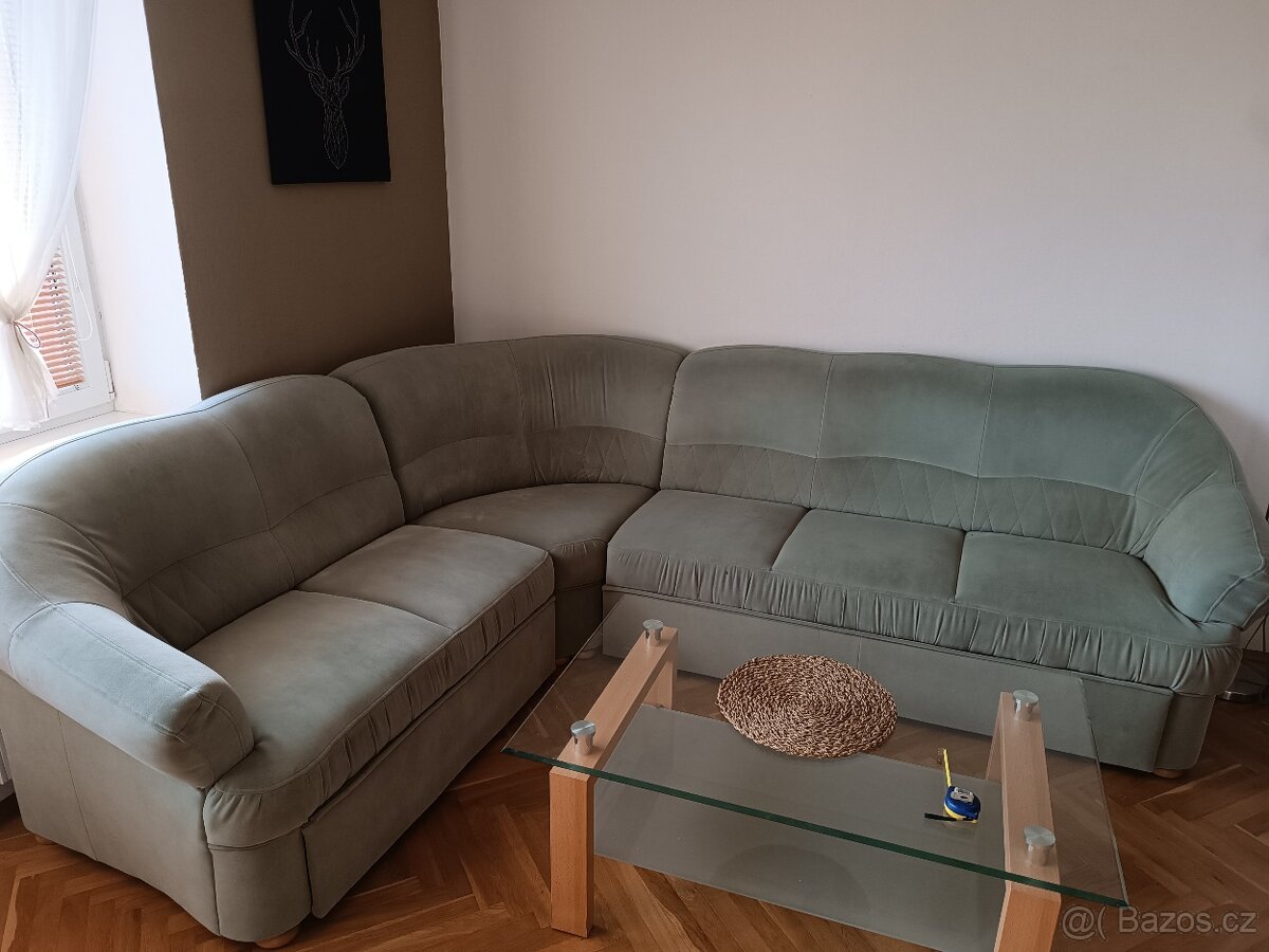 Rozkládací rohová sedačka -levý roh