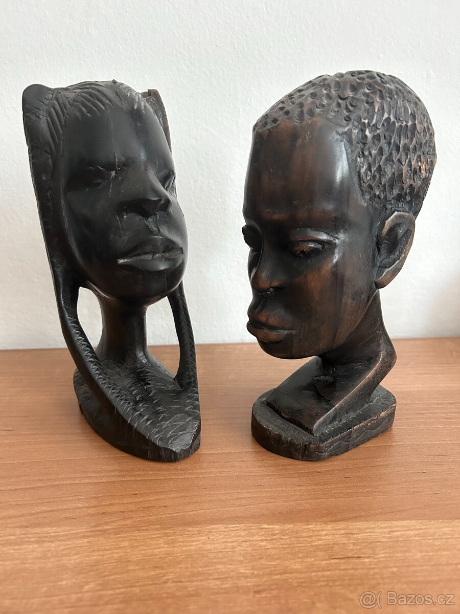 Ebenové hlavy Afrika