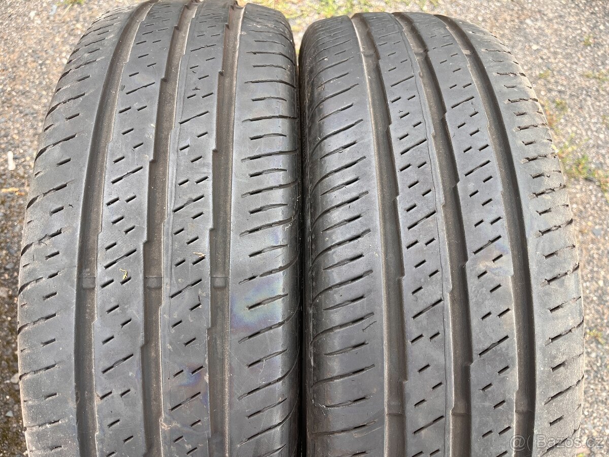 2x 195/70R15C 104/102R,CONTINENTAL VANCO ECO ,LETNÍ-55%