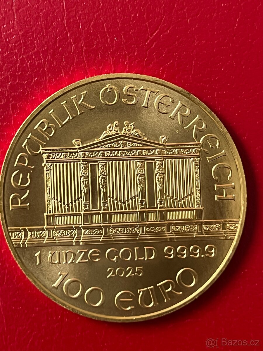 Zlato / zlatá investiční mince 1 oz Wiener 2025