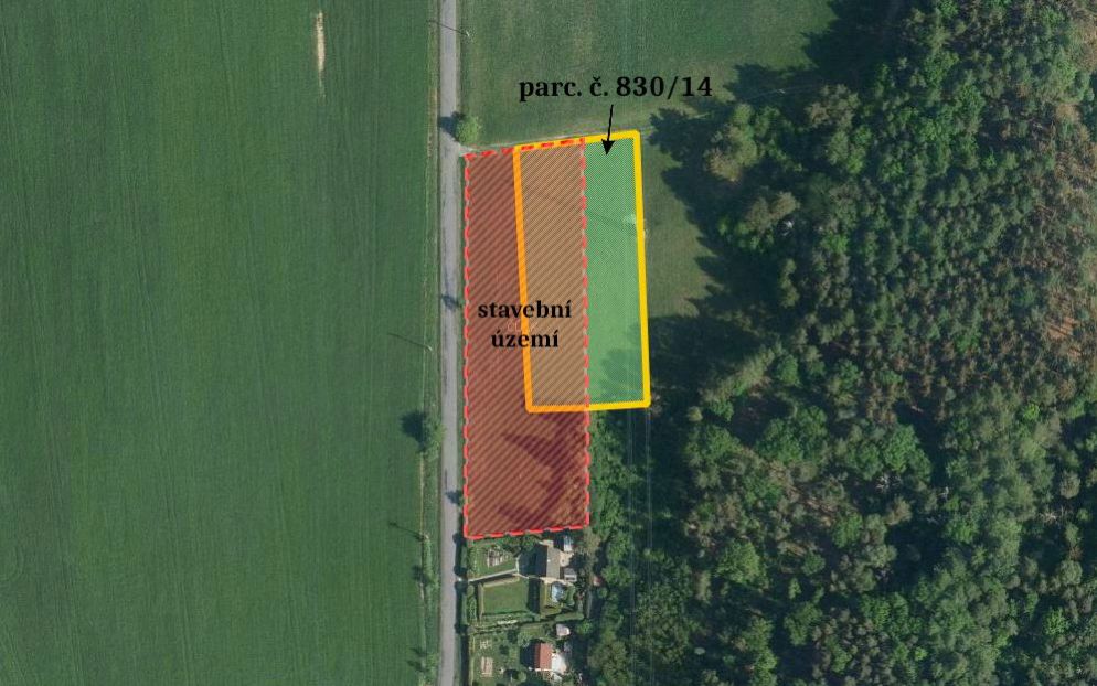 Pozemek, bydlení, prodej, Zaječice, Chrudim