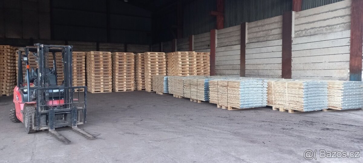 úplně nové dřevěné palety epal a ohrádky