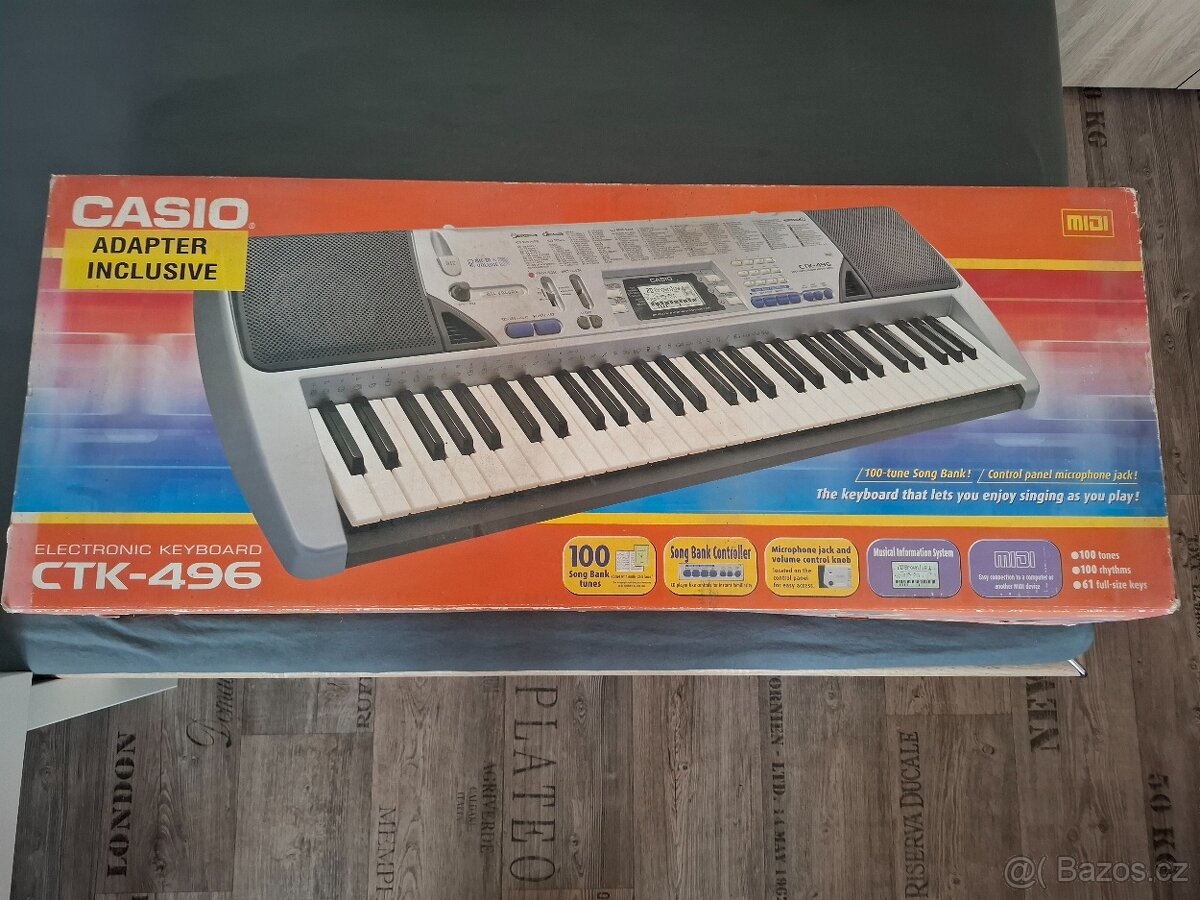 klávesy CASIO CTK-496