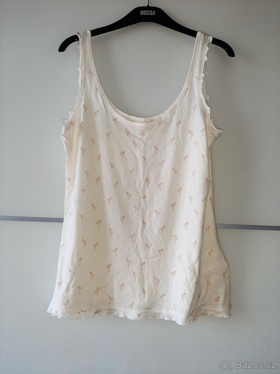 Oblečení jaro, léto - tílka, kraťasy, kimono, vel. 42