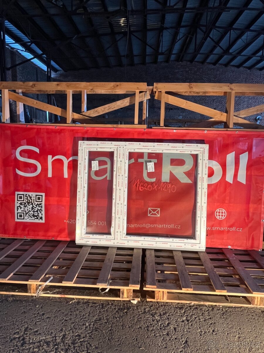 Okno PVC , profil 70 mm/ 3 sklo, nepoužitá okna