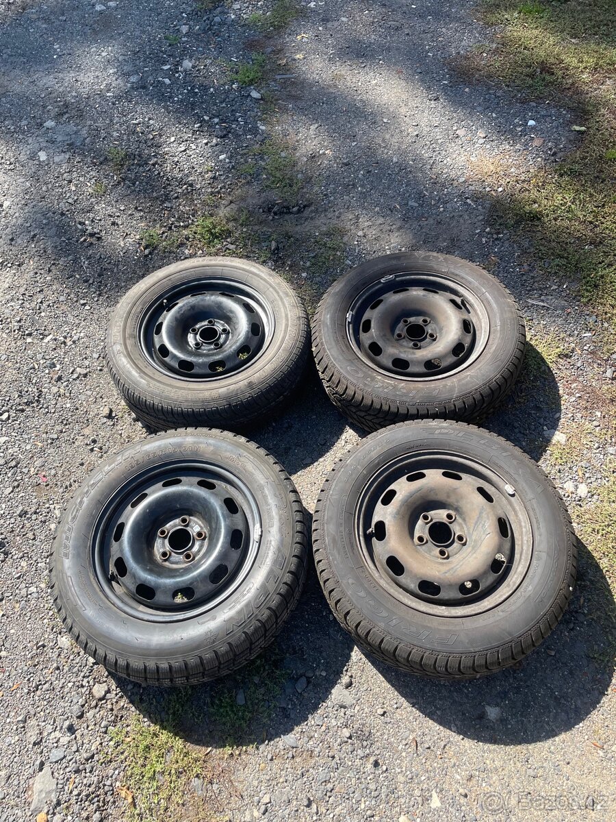 5x100 R15 195/65 Zimní 7mm Dot24