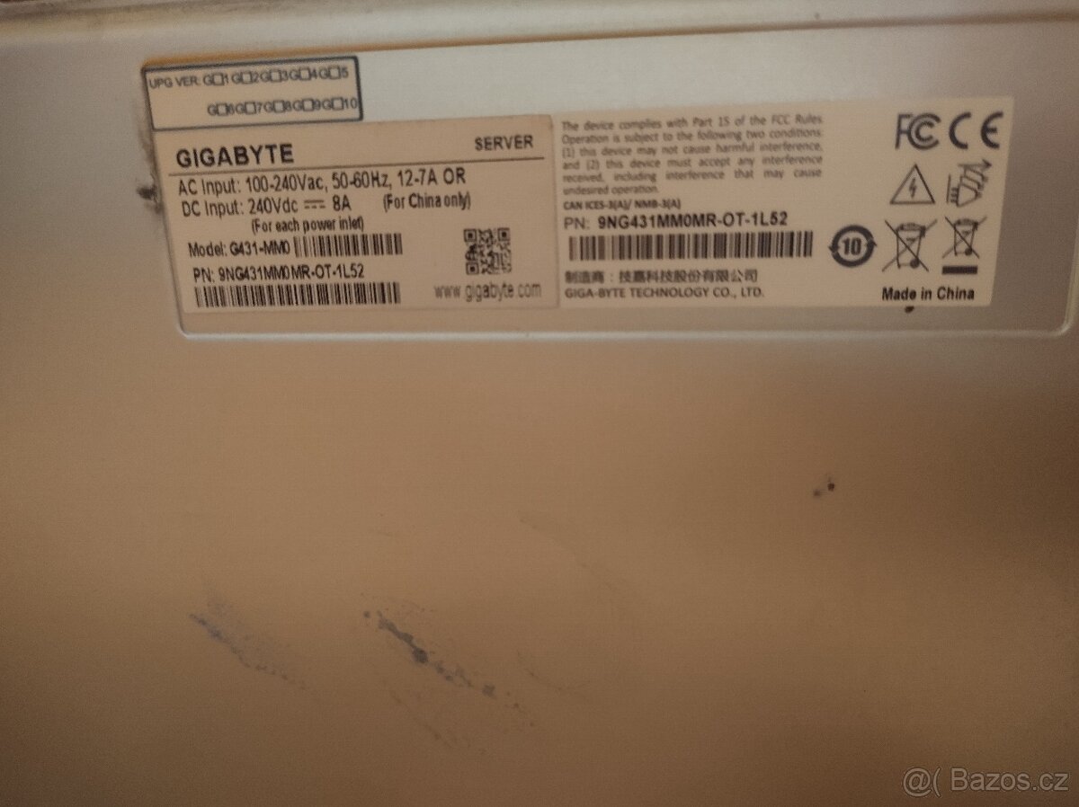 30x zdroj FSP Fortron 1600W,8x 16GB RAM DDR4,10 rig Gigabyte