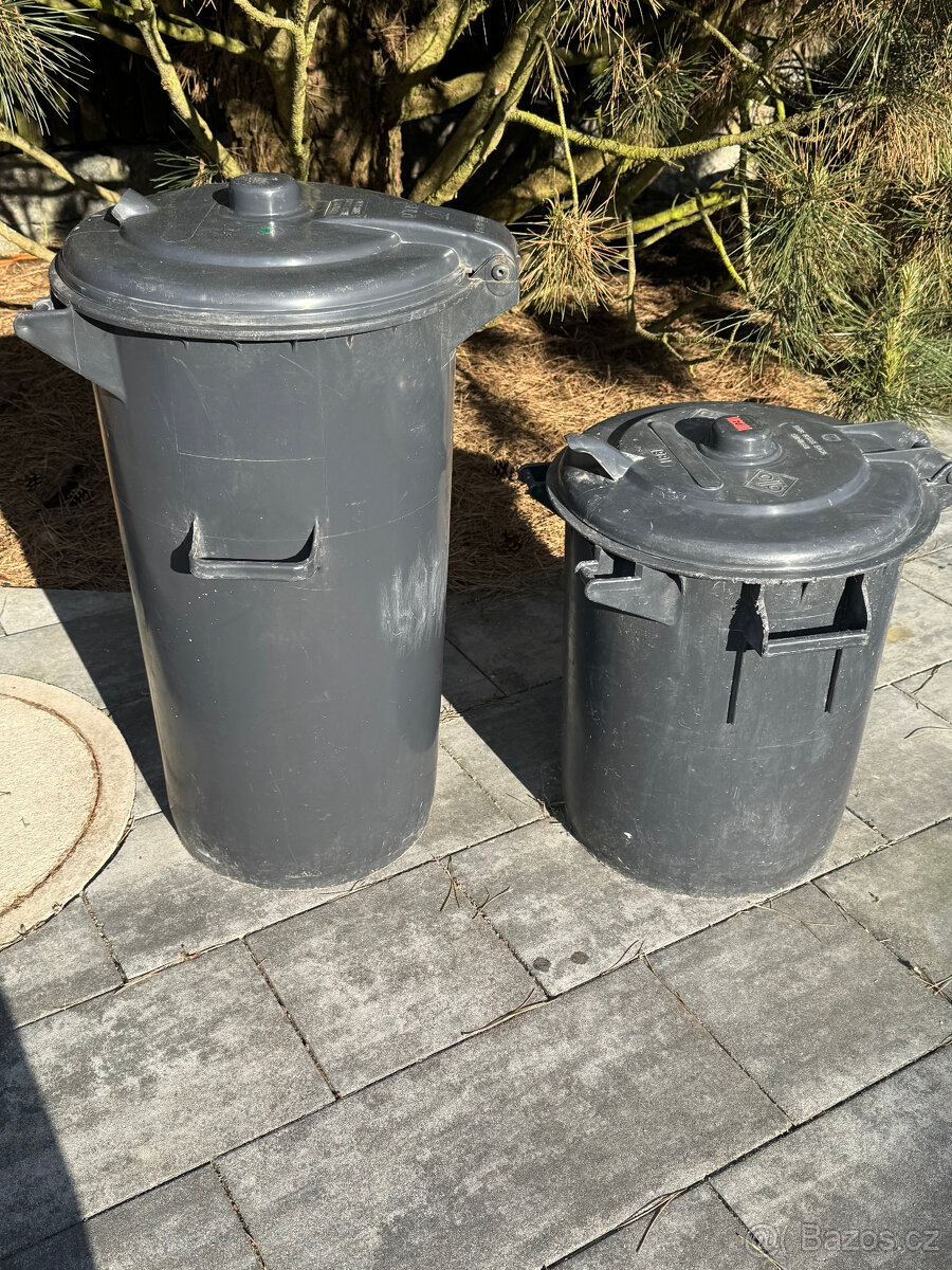 Popelnice 2 kusy - 110 a 70 litrů