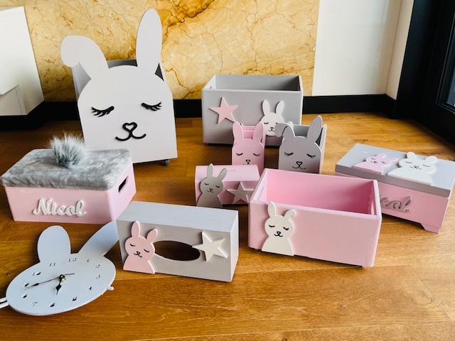 Dřevěný set do dětského pokoje