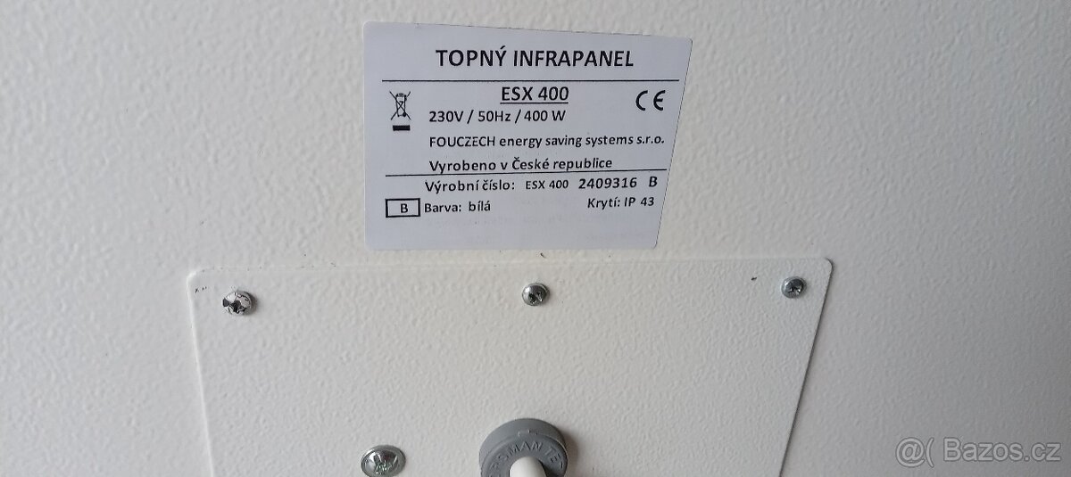 Infrapanel ESX 400/FOUCZECH/-nový