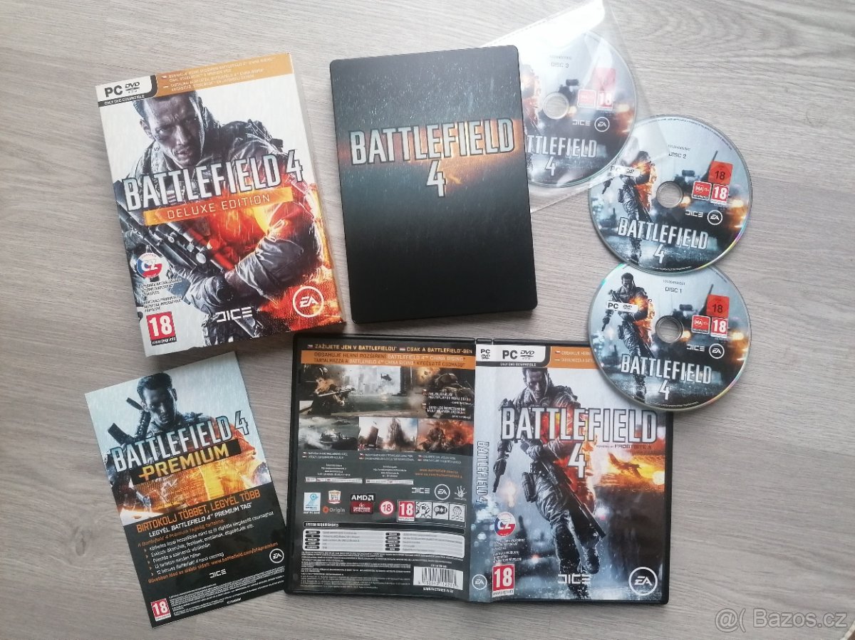 Battlefield 4 Deluxe edice CZ, steelbook PC pro sběratele