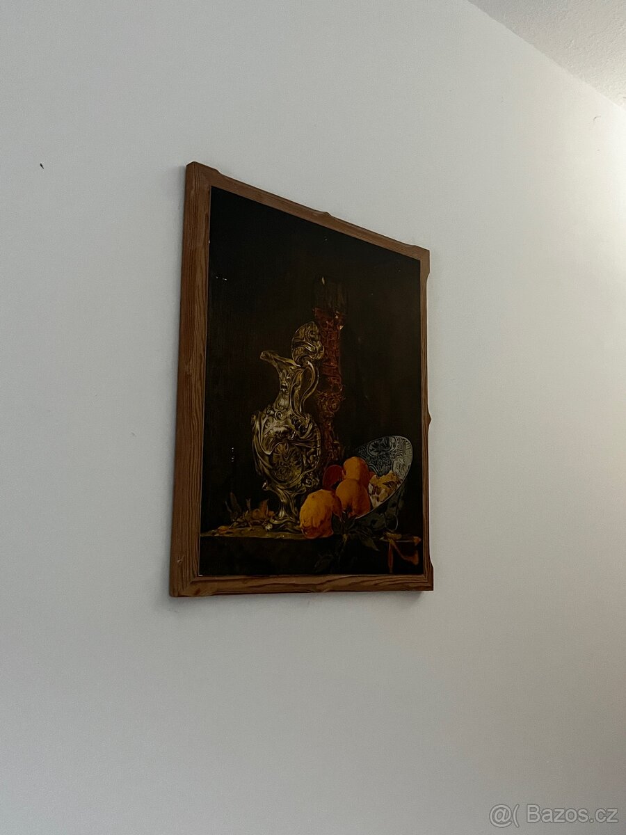 Reprodukce slavného obrazu “barokní dekorace” 55X47 cm