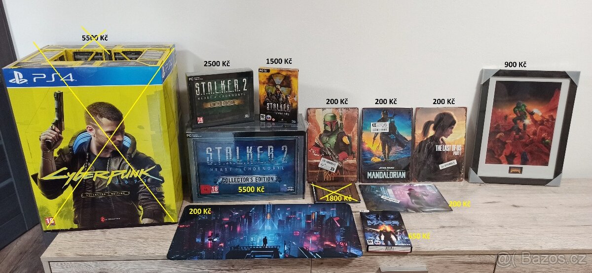 Počítačové hry, sběratelské edice, artbook.