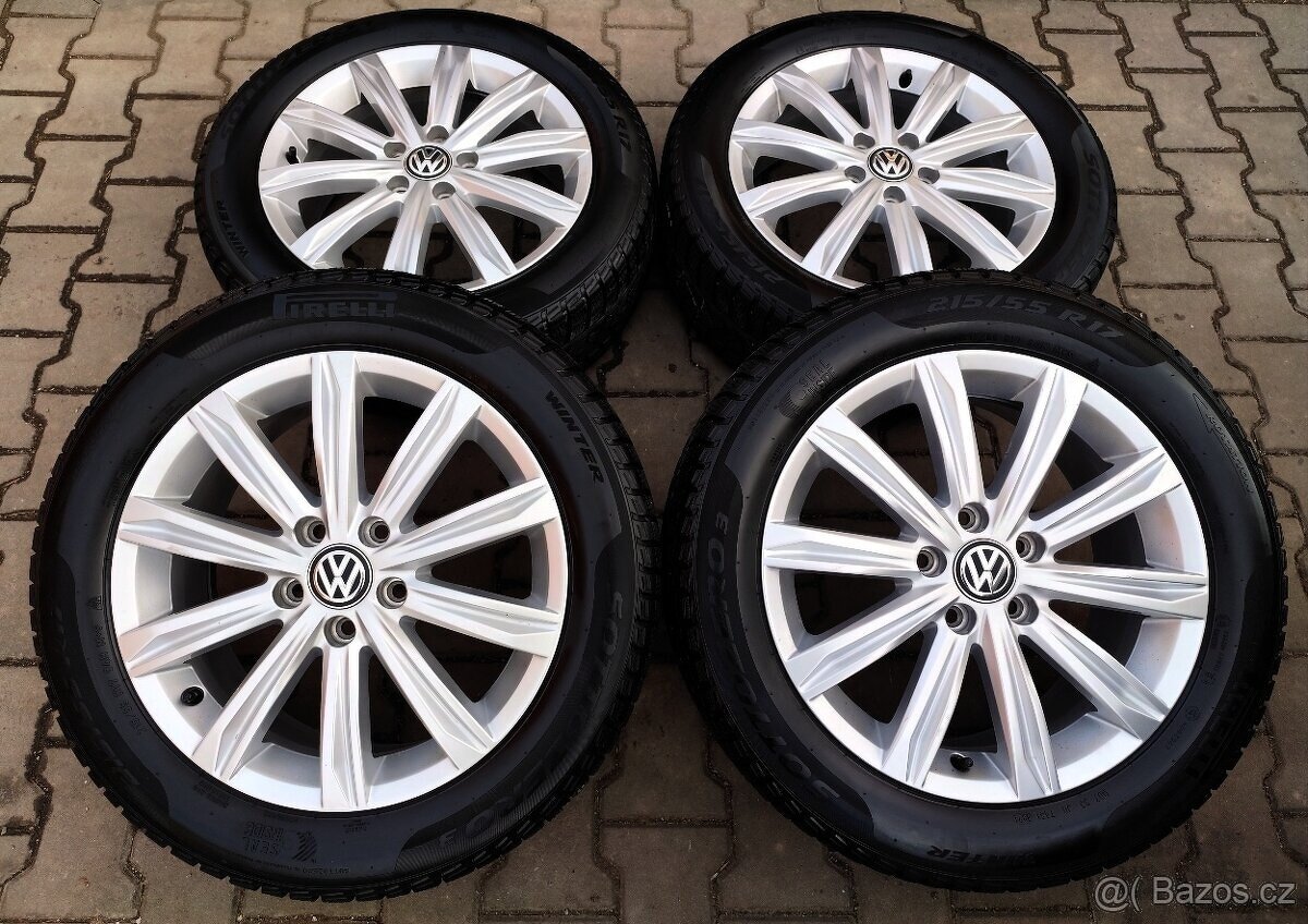 Alu kola originál Volkswagen Touran II 5x112 R17 Stockholm