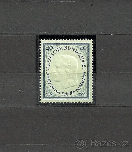 Německo Bund 1955 BRD Mi 210 Friedrich von Schiller.