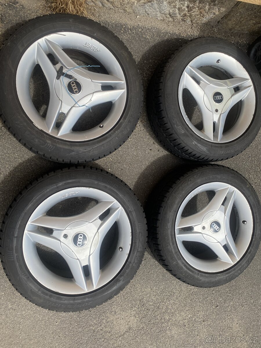 Prodám ALU 16” s pneu 205/55/16 nebo i samostatně