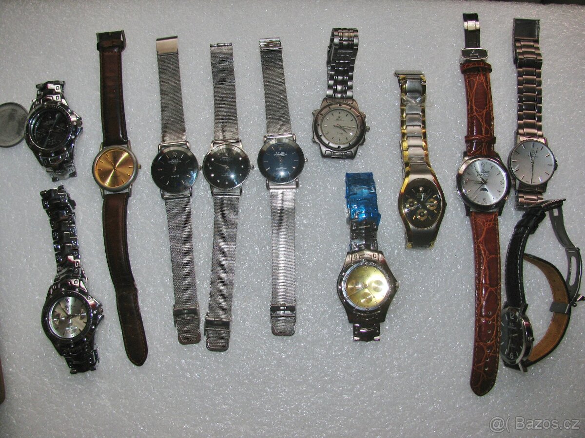 hodinky rolex, breitling... 15 ks