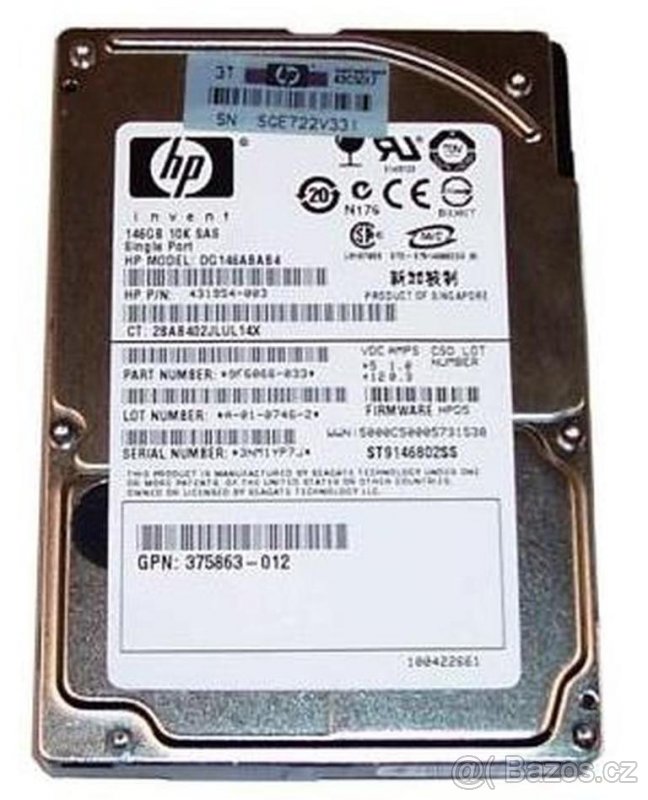 Pevný disk (HDD) HP DG146ABAB4 Seagate ST9146802SS 146GB SAS