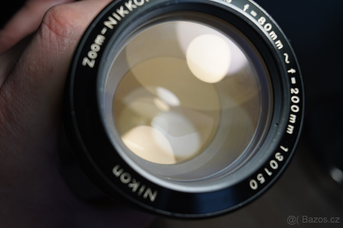 Objektiv Zoom Nikkor auto 80-200/4.5, nikon pre-ai verze