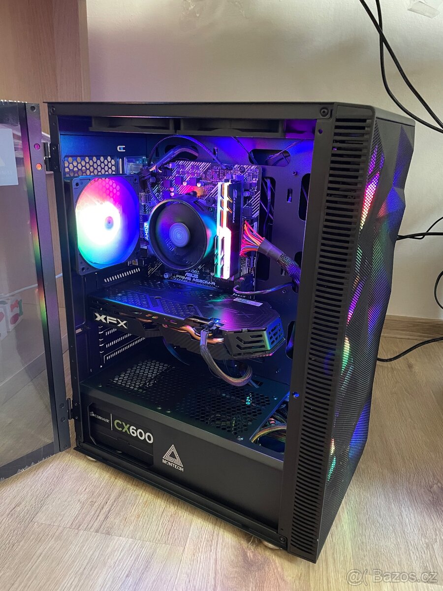 Herní PC – RX 580, Ryzen 5 4500 , 1TB SSD, windows 11 home