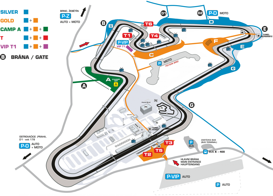MotoGP Brno - 2x vstupenka 1 řada T5 - za nákup