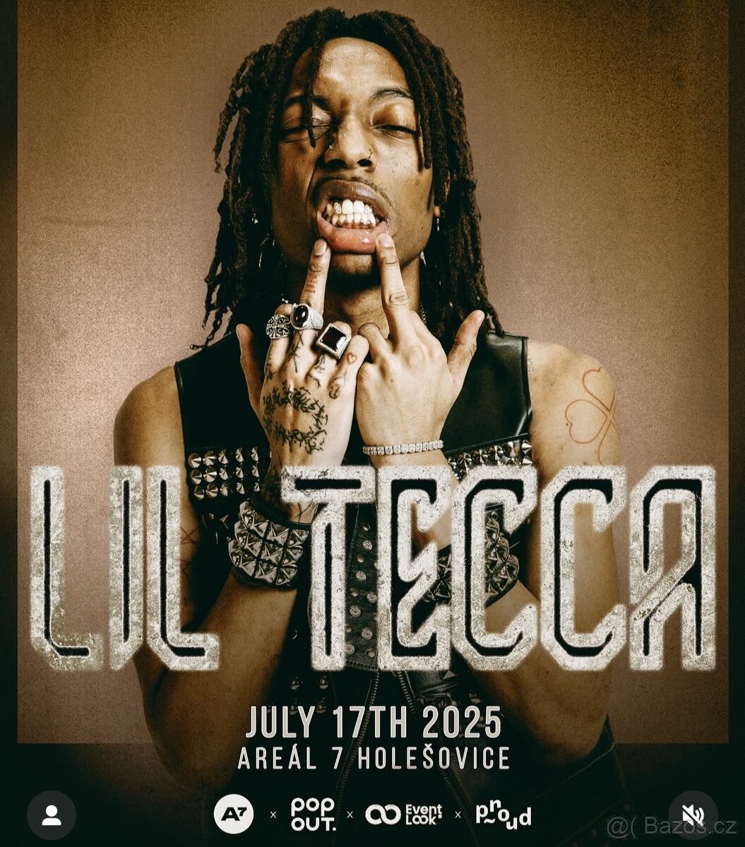 LIL TECCA Praha 17.7. 1 lístek