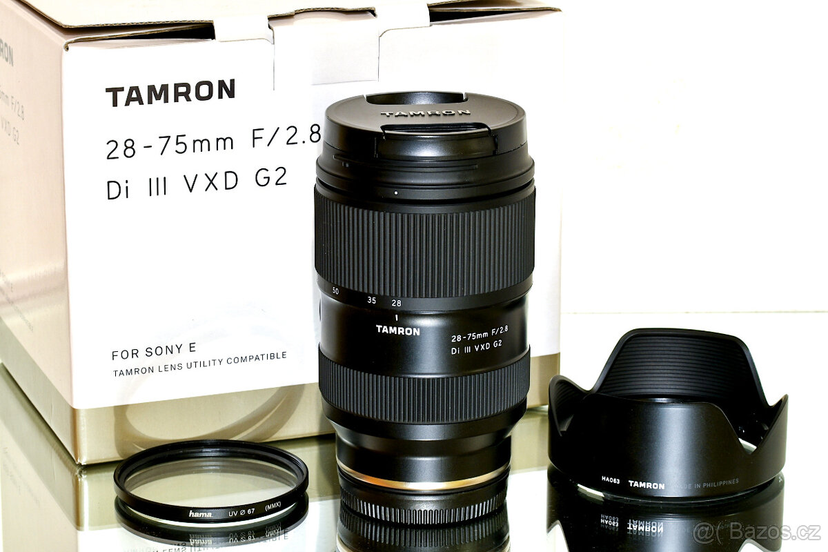 Sony E TAMRON 28-75mm f/2,8 Di III VXD G2 + UV TOP STAV