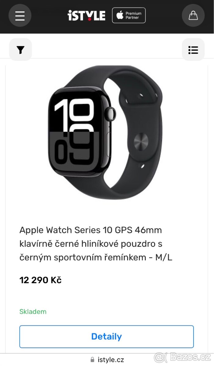 Nové a nerozdělané Apple Watch 10