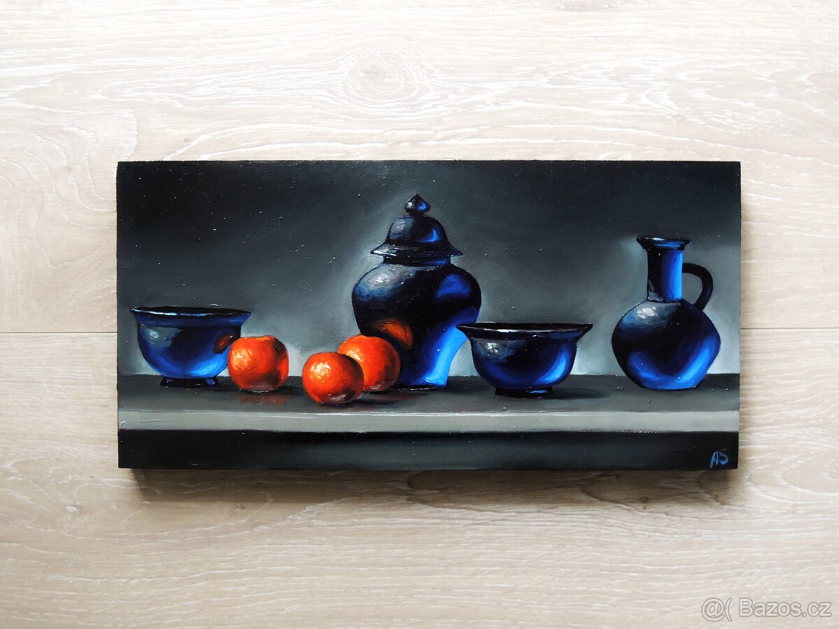 Olejomalba Kontrastní zátiší