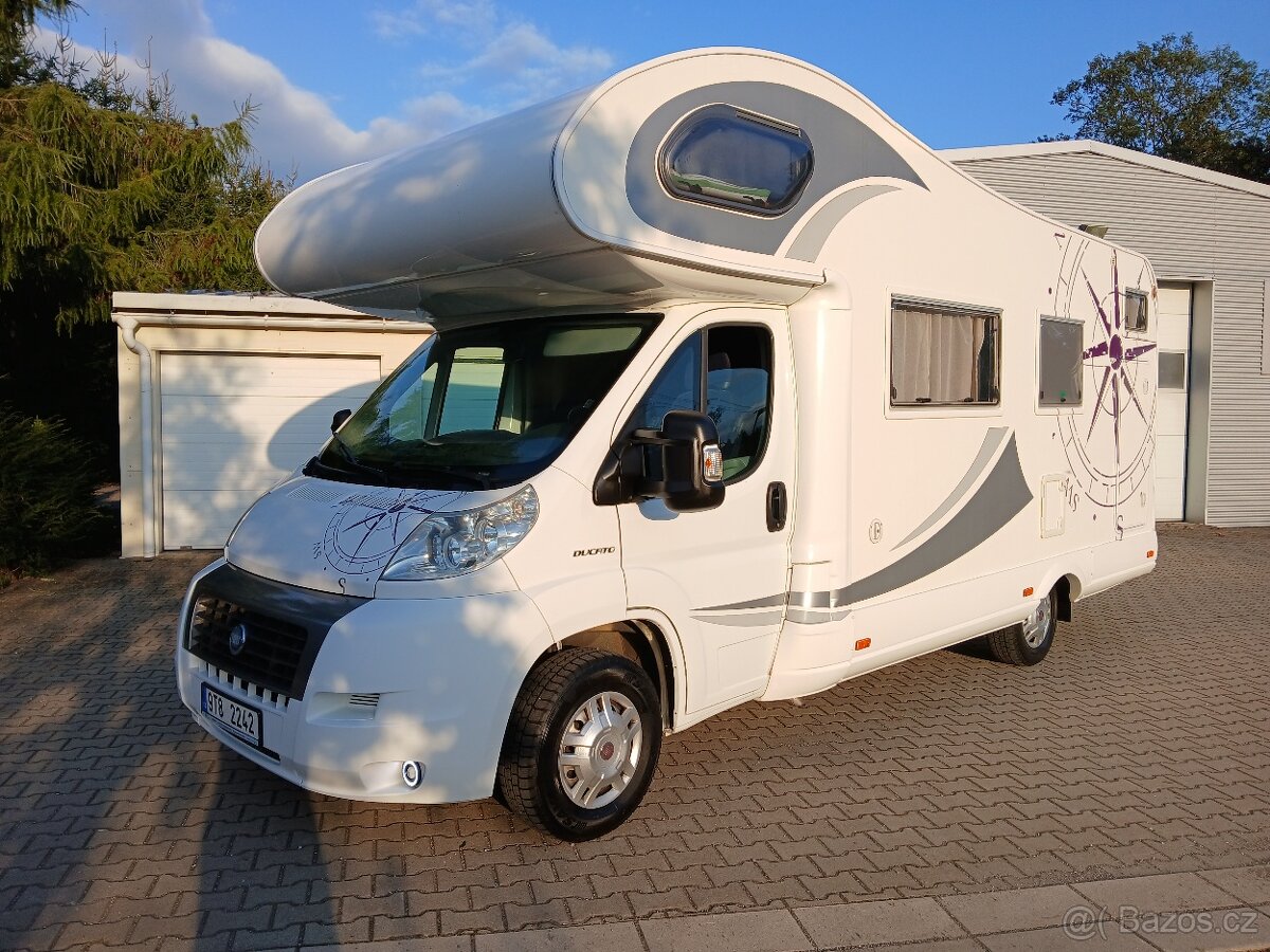 KRÁSNÝ OBYTNÝ AUTOMOBIL ALKOVNA FIAT DUCATO 2.3 JTD 2.MAJ.ČR
