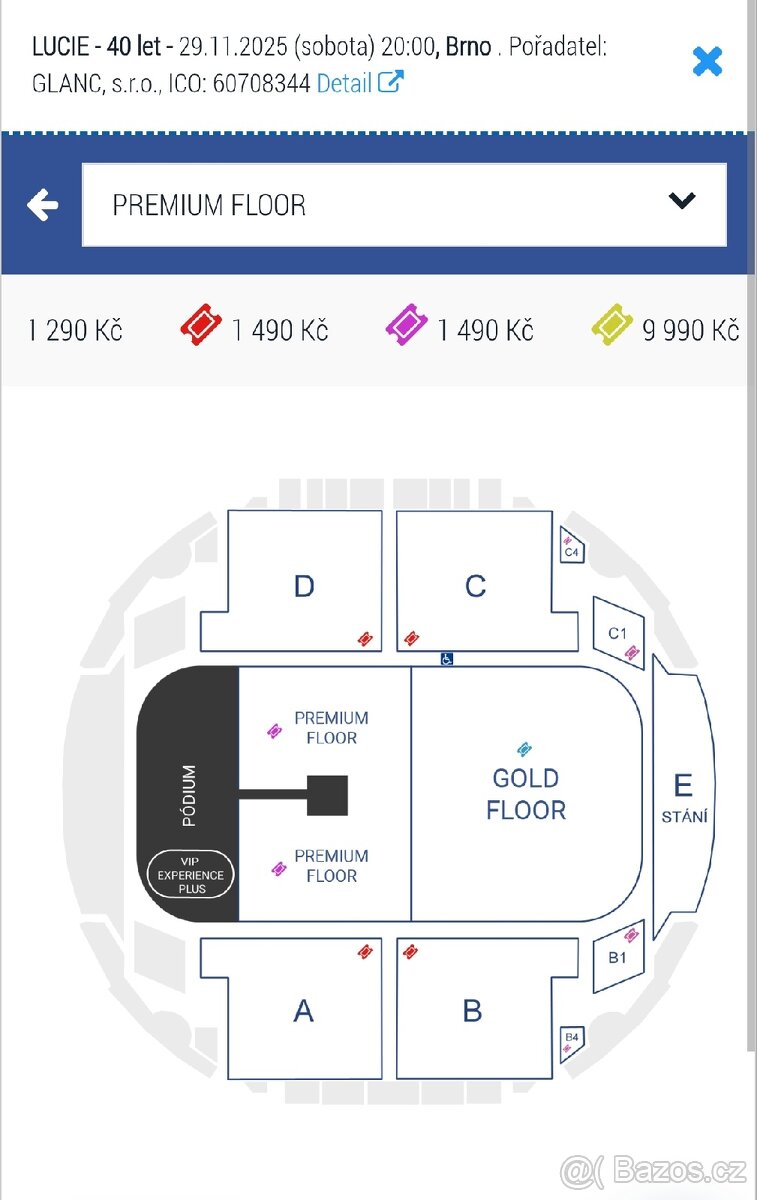 Vstupenky LUCIE Brno