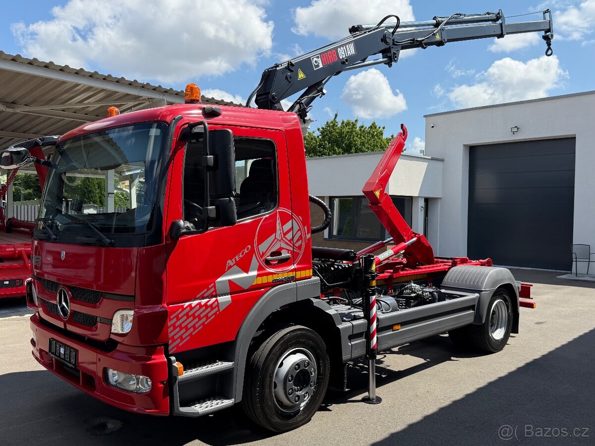 MERCEDES-BENZ ATEGO 1218 HÁKOVÝ NOSIČ vh100 HYDRAULICKÁ RUKA