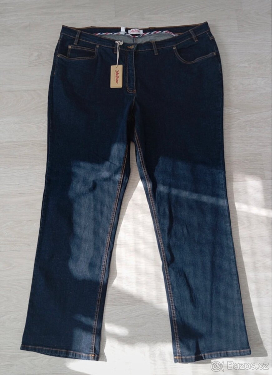 Dámské džíny tmavě modré vel.54.